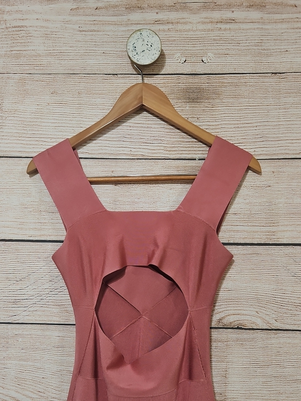 Alexander McQueen Dusty Rose Fitted Sheath Bodycon Dress Small 4 - Picture 6 of 7